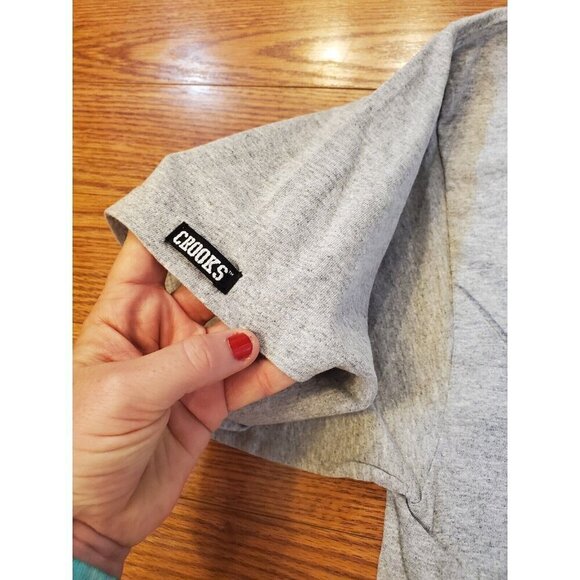 Crooks and Castles Tshirt Men's Size XL Short Sleeve Gray Yellow Streetwear NWOT - Picture 5 of 8